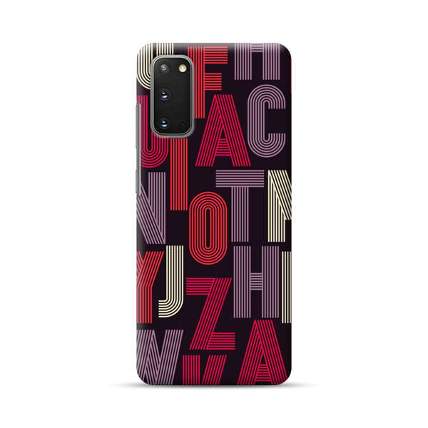 Abstract Letters Pattern Samsung Galaxy S20 (5G) Hard Case