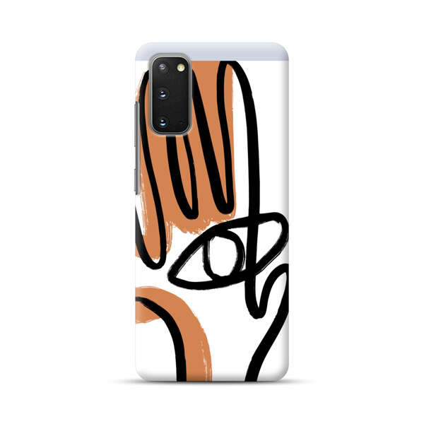 Abstract Minimalist Hand with Eye Samsung Galaxy S20 (5G) Hard Case