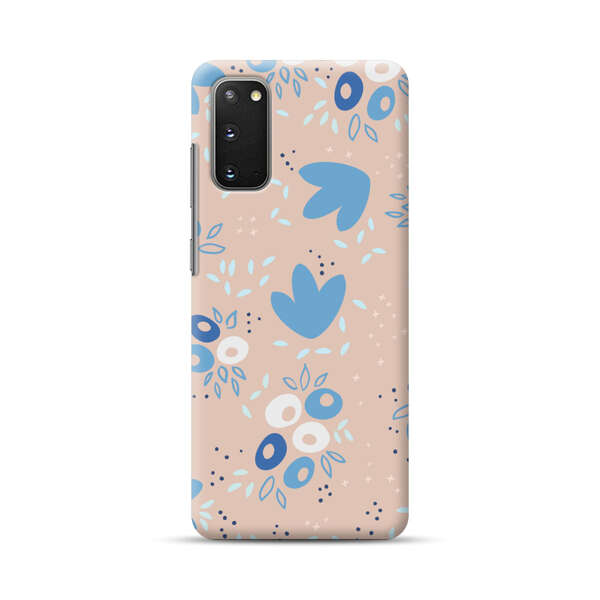 Blue Floral Pattern Samsung Galaxy S20 (5G) Hard Case