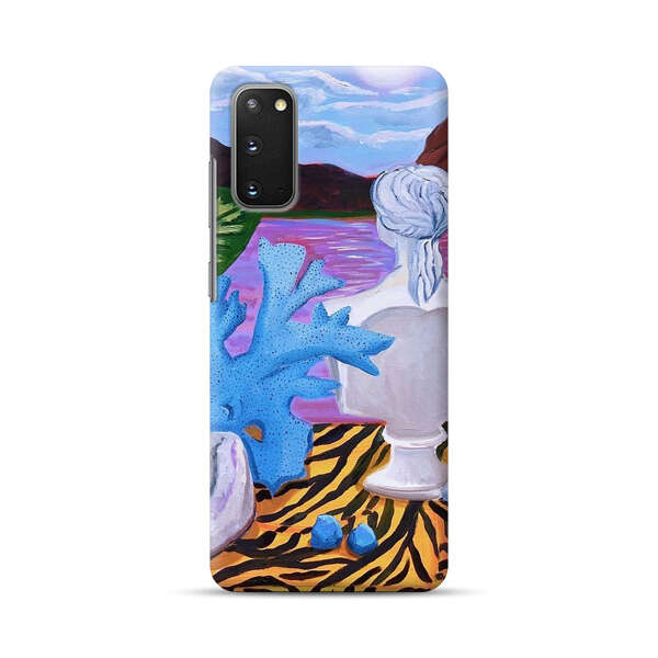 Classical Statues and Tropical Plants by the Ocean Samsung Galaxy S20 (5G) Hard Case