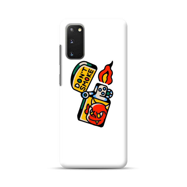 Don't Smoke Vintage Lighter with Devil Face Samsung Galaxy S20 (5G) Hard Case