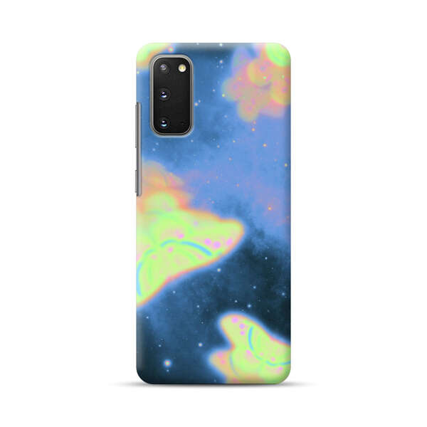 Dreamy Glowing Cosmic Butterflies Samsung Galaxy S20 (5G) Hard Case