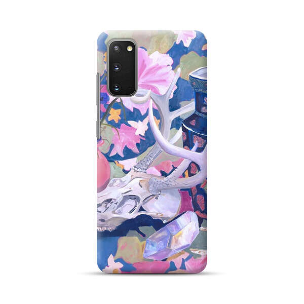 Floral Ornate Vases with Antlers Skull and Crystal Samsung Galaxy S20 (5G) Hard Case