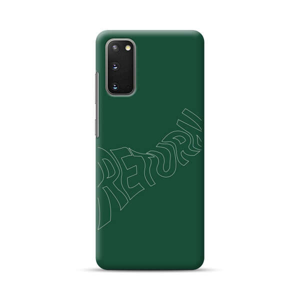 Minimalist Green Wavy Return Text Samsung Galaxy S20 (5G) Hard Case