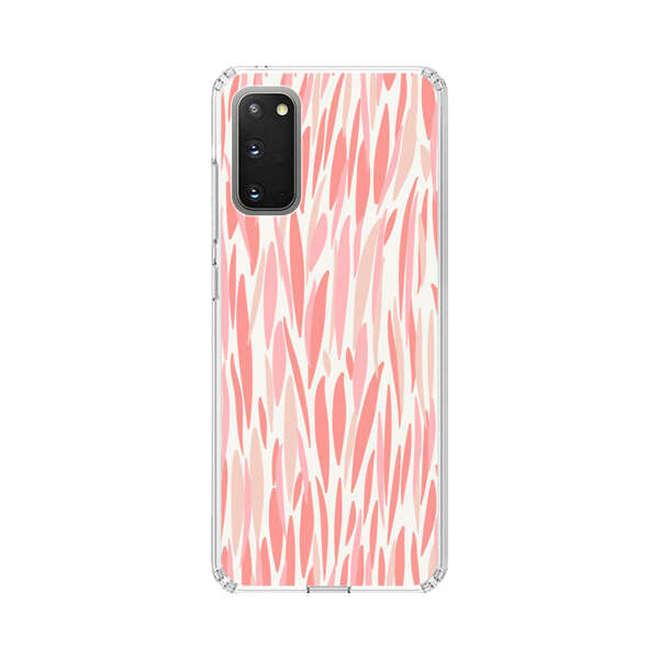 Abstract Coral Wavy Lines Pattern Samsung Galaxy S20 FE (5G) Case