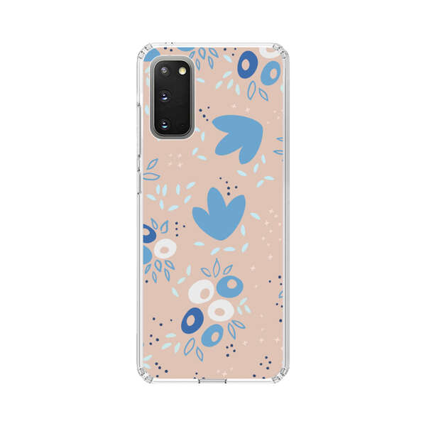 Blue Floral Pattern Samsung Galaxy S20 FE (5G) Case
