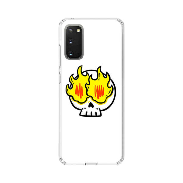 Cartoon Skull with Flames Samsung Galaxy S20 FE (5G) Case