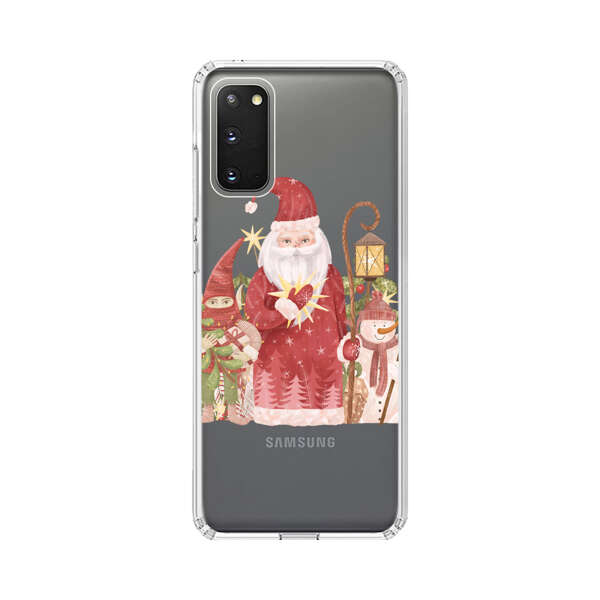 Christmas Santa Elf Snowman Festive Illustration Samsung Galaxy S20 FE (5G) Case