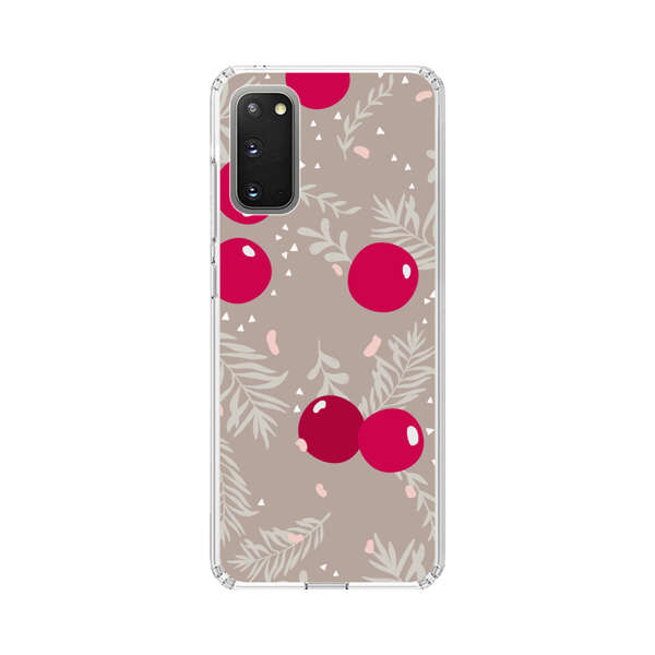Cranberries and pine branches holiday pattern Samsung Galaxy S20 FE (5G) Case