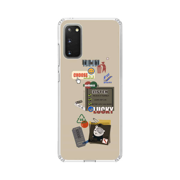 Creative Collage of Motivational Elements Samsung Galaxy S20 FE (5G) Case
