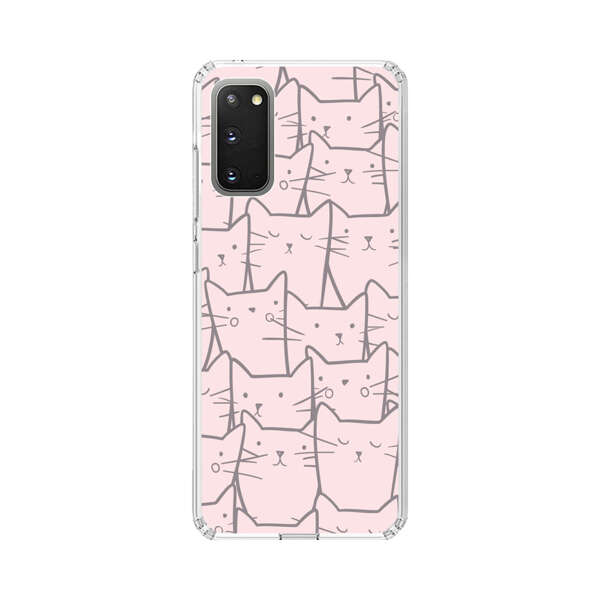 Cute Hand Drawn Cat Pattern Samsung Galaxy S20 FE (5G) Case