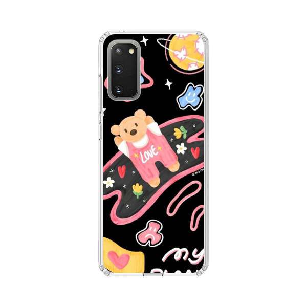 Cute Teddy Bear Love Space Design Samsung Galaxy S20 FE (5G) Case