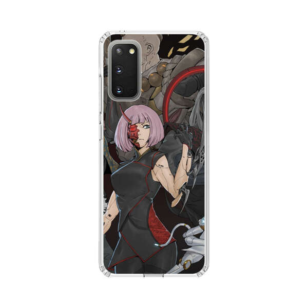 Futuristic Cyberpunk Warriors and Robotic Cat in Dynamic Pose Samsung Galaxy S20 FE (5G) Case
