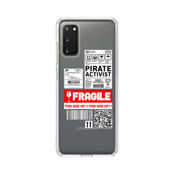 Pirate Activist Fragile Shipping Label Samsung Galaxy S20 FE (5G) Case