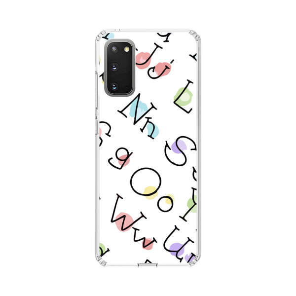 Playful Alphabet Pattern with Colorful Letters Samsung Galaxy S20 FE (5G) Case