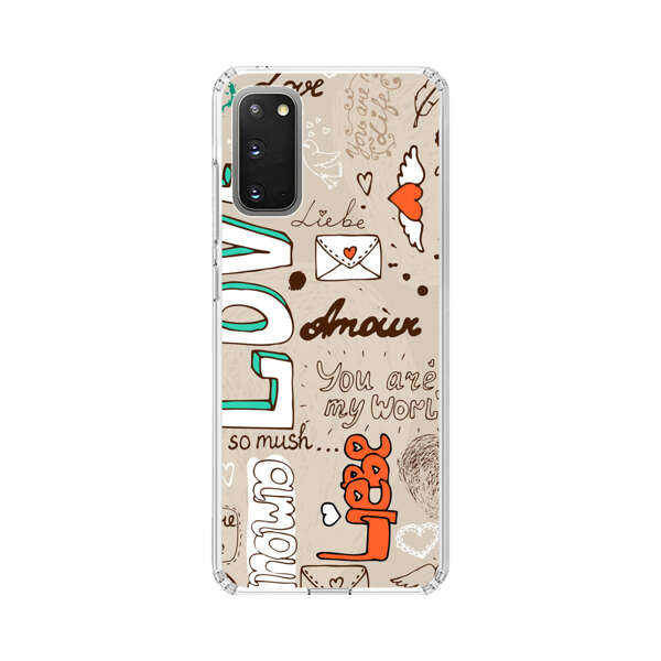 Romantic Love Doodle Collage Samsung Galaxy S20 FE (5G) Case