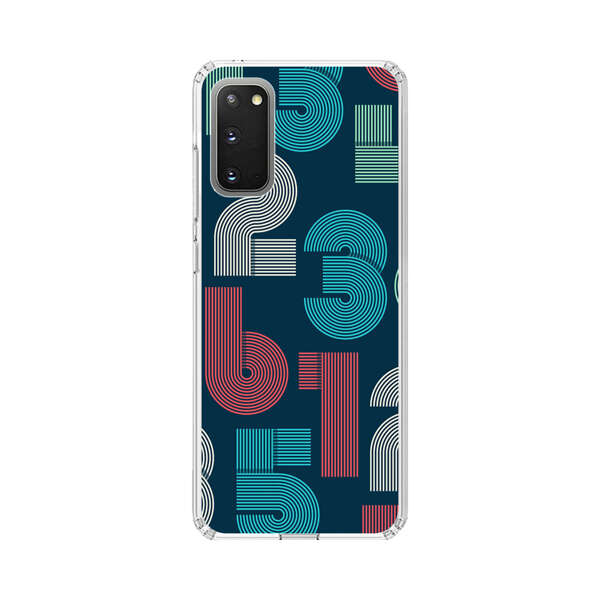 Vibrant Seamless Pattern of Colorful Stylized Numbers Samsung Galaxy S20 FE (5G) Case