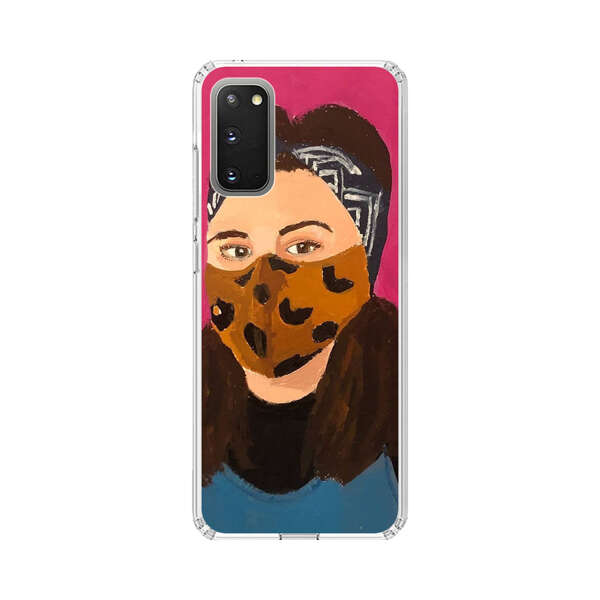 Woman Leopard Print Face Mask Samsung Galaxy S20 FE (5G) Case