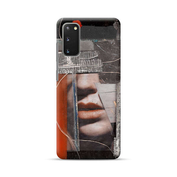 Abstract Collage Close Up Face Samsung Galaxy S20 FE (5G) Hard Case