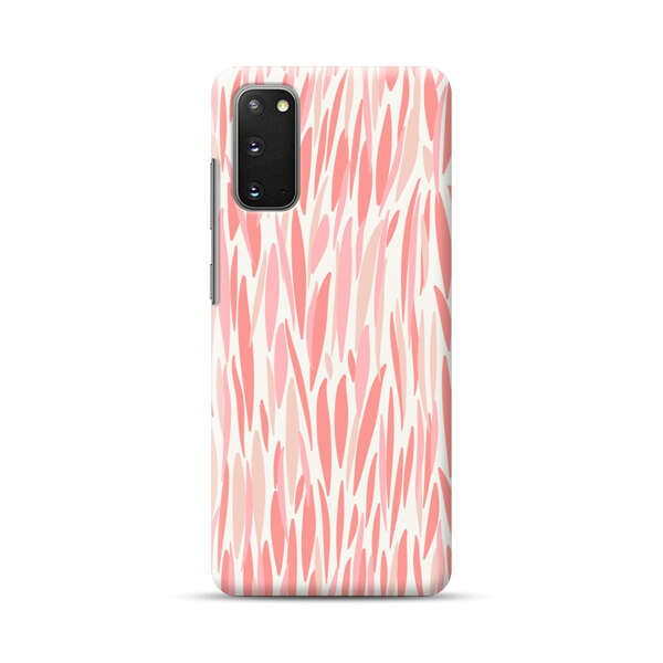 Abstract Coral Wavy Lines Pattern Samsung Galaxy S20 FE (5G) Hard Case
