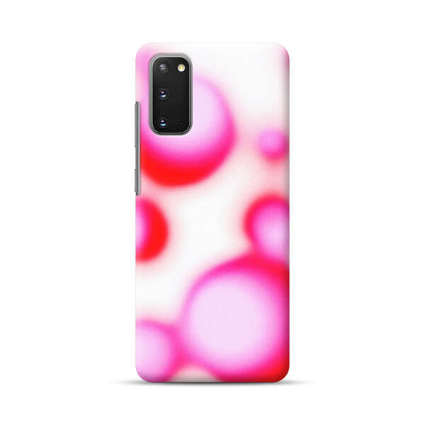 Abstract Pink and Red Blurry Circles Samsung Galaxy S20 FE (5G) Hard Case