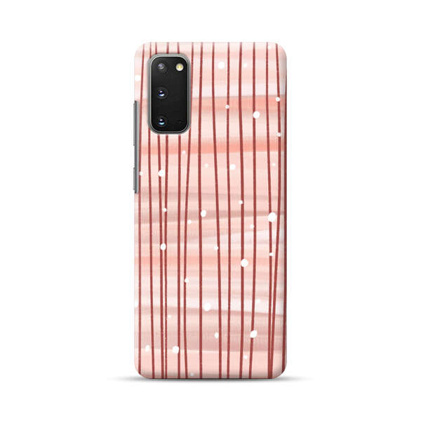 Abstract Vertical Lines Pink Pattern Samsung Galaxy S20 FE (5G) Hard Case