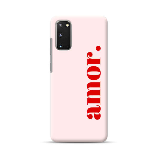 Amor Love Bold Red Text Samsung Galaxy S20 FE (5G) Hard Case