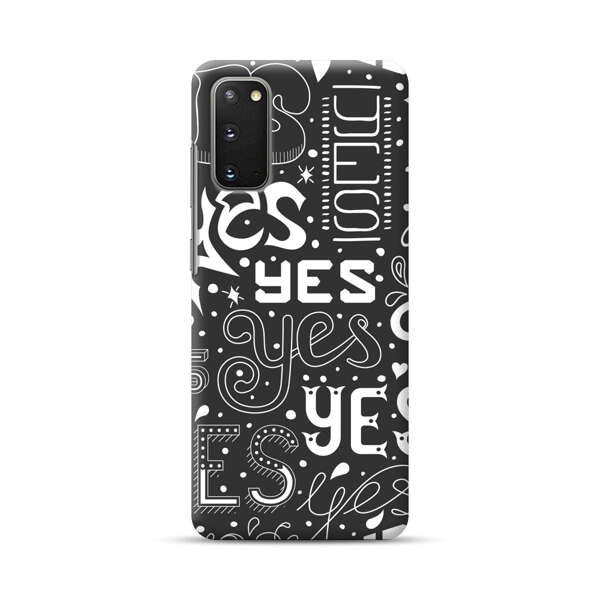 Bold Playful Typography Yes Pattern Samsung Galaxy S20 FE (5G) Hard Case