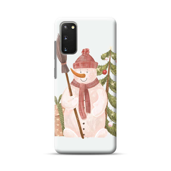 Charming Winter Snowman Illustration Samsung Galaxy S20 FE (5G) Hard Case