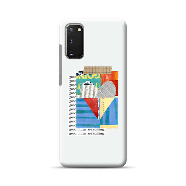 Colorful Abstract Collage with Geometric Shapes Samsung Galaxy S20 FE (5G) Hard Case
