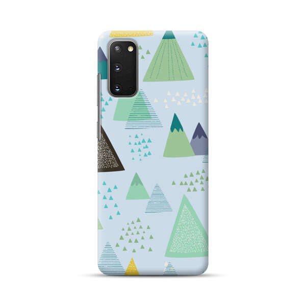 Colorful Abstract Mountain Pattern Samsung Galaxy S20 FE (5G) Hard Case