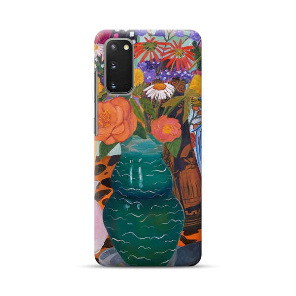 Colorful Still Life with Flower Vases and Shell Samsung Galaxy S20 FE (5G) Hard Case