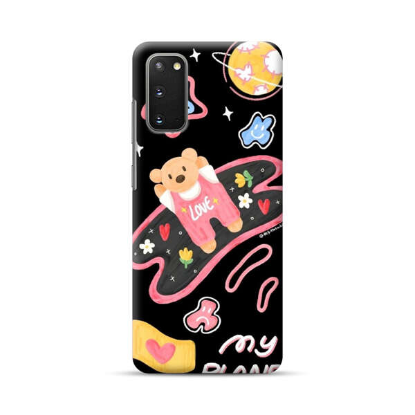 Cute Teddy Bear Love Space Design Samsung Galaxy S20 FE (5G) Hard Case