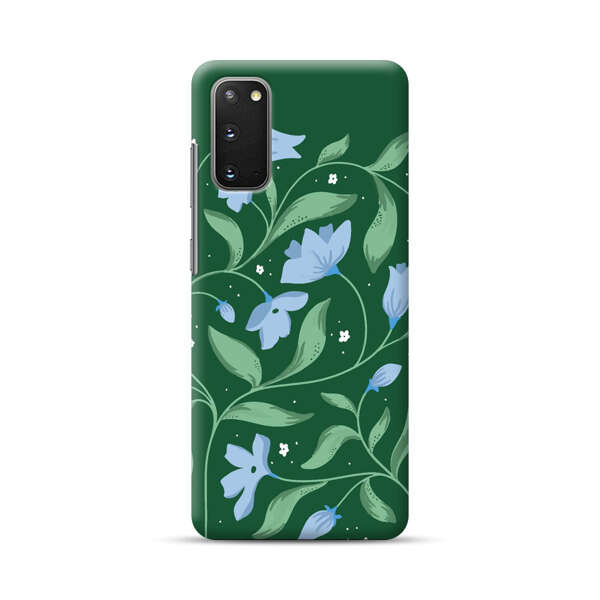 Delicate Blue Floral Illustration Samsung Galaxy S20 FE (5G) Hard Case