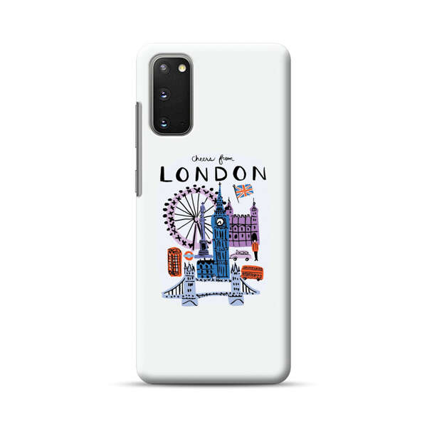 London Iconic Landmarks Illustration Samsung Galaxy S20 FE (5G) Hard Case