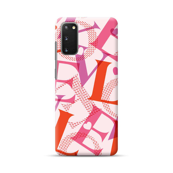 Love Colorful Letters Pattern Samsung Galaxy S20 FE (5G) Hard Case