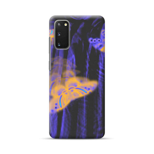 Neon Glowing Butterflies Samsung Galaxy S20 FE (5G) Hard Case