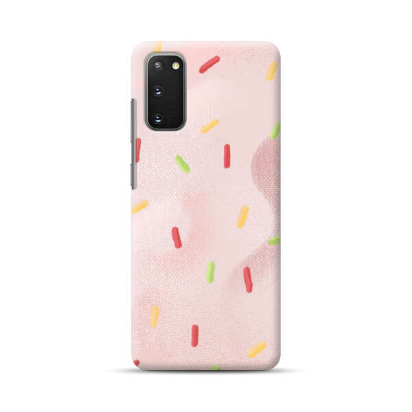 Pastel Pink Sprinkles Pattern Samsung Galaxy S20 FE (5G) Hard Case