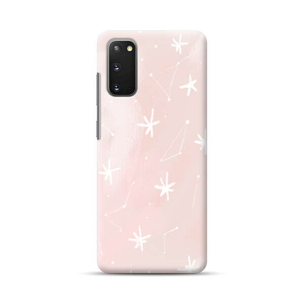 Pink Stars and Constellation Pattern Samsung Galaxy S20 FE (5G) Hard Case