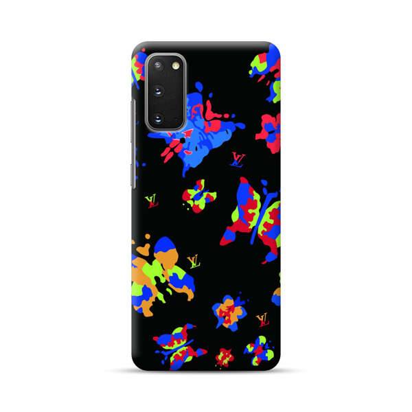 Vibrant Abstract Butterflies and Floral Splashes Samsung Galaxy S20 FE (5G) Hard Case