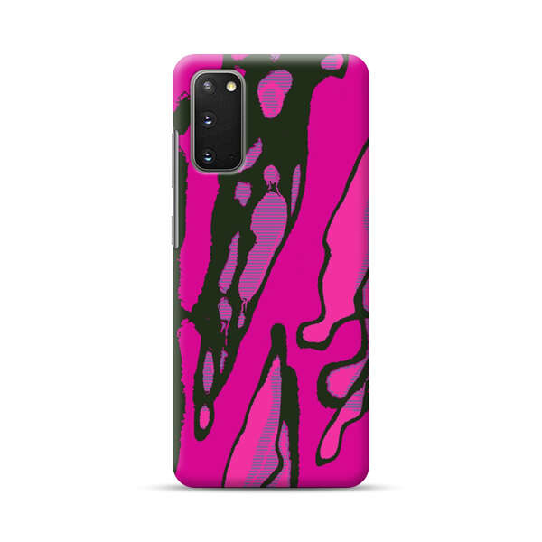 Vibrant Abstract Magenta Black Pattern Samsung Galaxy S20 FE (5G) Hard Case
