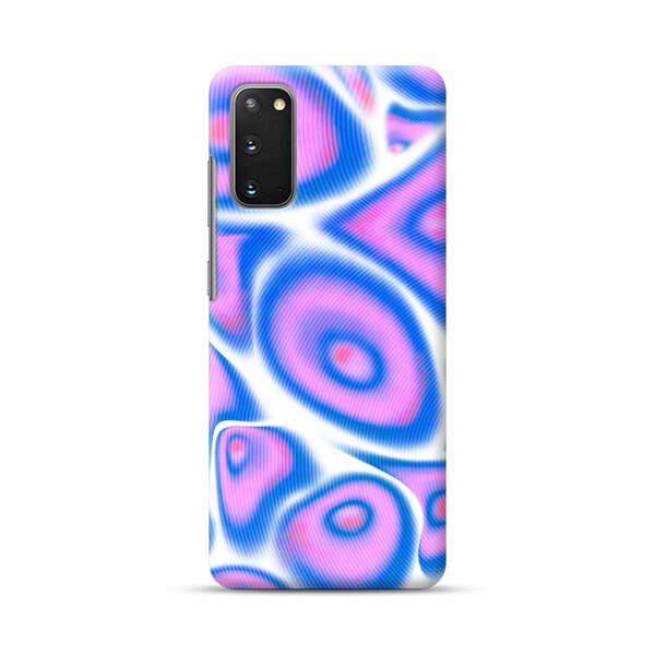 Vibrant Abstract Pink and Blue Swirl Pattern Samsung Galaxy S20 FE (5G) Hard Case