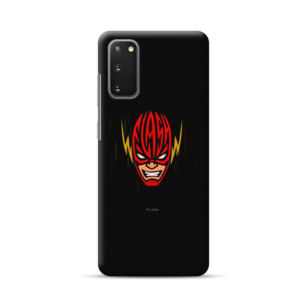 Vibrant Superhero Face with Lightning Bolts Samsung Galaxy S20 FE (5G) Hard Case