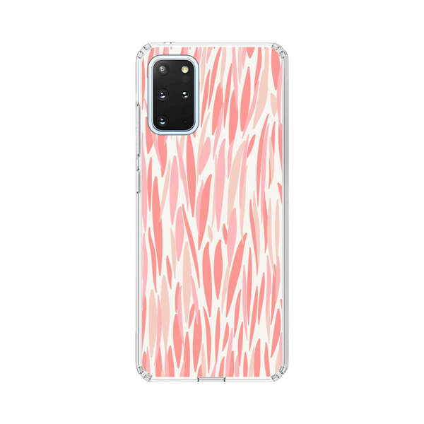 Abstract Coral Wavy Lines Pattern Samsung Galaxy S20 Plus (5G) Case