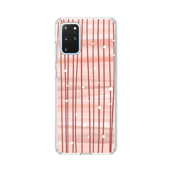 Abstract Vertical Lines Pink Pattern Samsung Galaxy S20 Plus (5G) Case