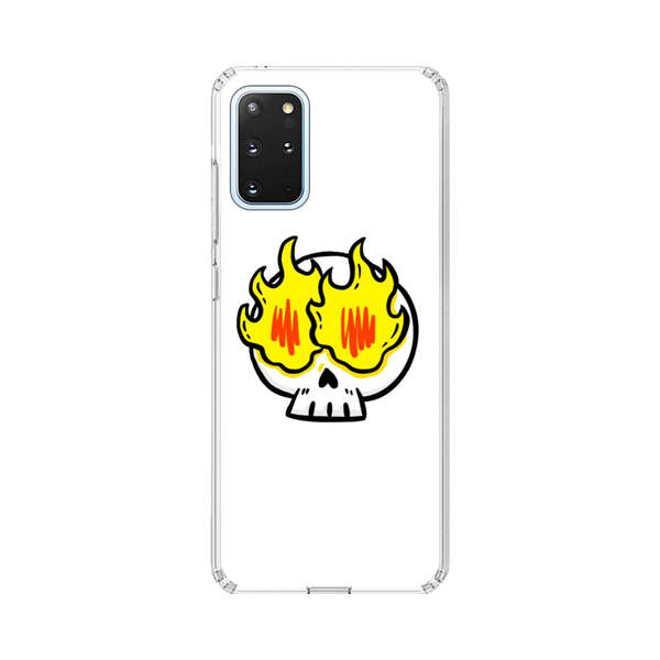 Cartoon Skull with Flames Samsung Galaxy S20 Plus (5G) Case
