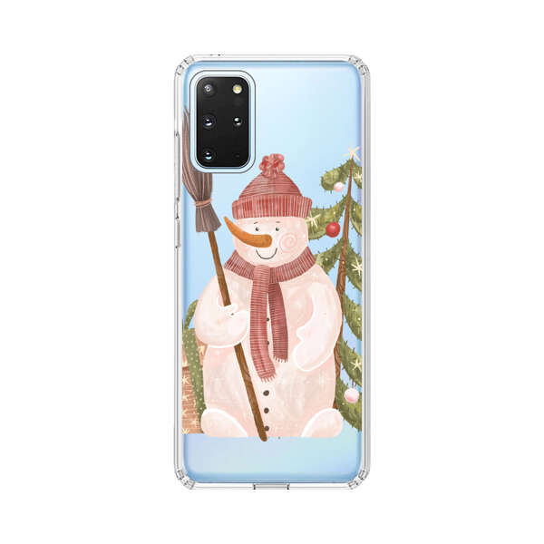 Charming Winter Snowman Illustration Samsung Galaxy S20 Plus (5G) Case