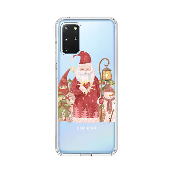 Christmas Santa Elf Snowman Festive Illustration Samsung Galaxy S20 Plus (5G) Case