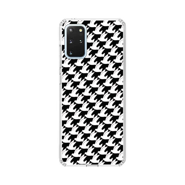 Classic Black and White Houndstooth Pattern Samsung Galaxy S20 Plus (5G) Case
