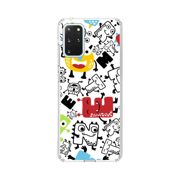 Colorful Cartoon Monsters Letters Pattern Samsung Galaxy S20 Plus (5G) Case